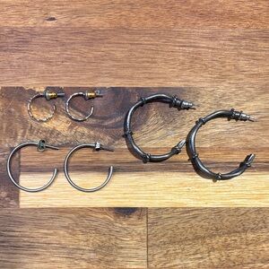 Silver Hoop Earring Bundle